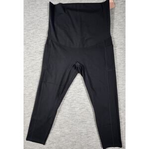 Maternity Capri Leggings Over The Belly Pregnancy Active Womens Size Medium